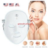 Light Therapy Facial Mask Photon - 7 Colors LED for Skin Rejuvenation, Anti-Wrinkles, Anti-Aging, and Beauty - Face and Neck Mask